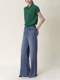 Puff Button Up Linen Knit
