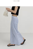 Shimmer Stripe Maxi Banding Skirt