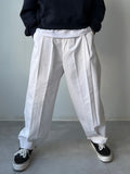 Cotton Two Pleats Bijo Pants