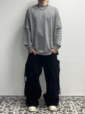 Pigment Track Line Layered Long Sleeve