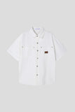 Rivet Patchwork Short Sleeve Shirt