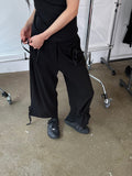 STRING CARGO ANKLE PANTS