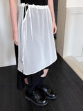 STRING LAYERED SHEER SKIRT