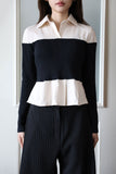 Lina color matching shirt top