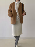 Mochi Angora Round Crop Cardigan
