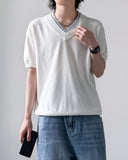 Mary V-neck Half Knit