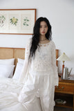 See-through ribbon sheer top