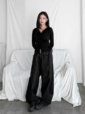 BALLON BLACK DENIM PANTS