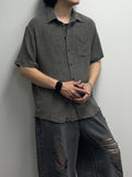 Sage Linen Half Shirt