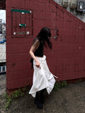 POCKET SHIRRING STRAP SKIRT