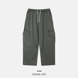 Vintage Diagonal Cargo Banding Pants