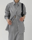 Shimmer Stripe Overfit Shirt