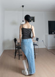 BUTTON LAYERED SLEEVELESS