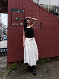 POCKET SHIRRING STRAP SKIRT