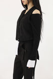 Punching suede vest