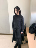 SIDE TIE CHECK SHIRT