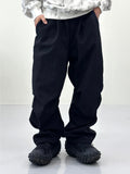 Essential brushed nylon parachute pants