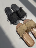 Ethnic Rattan Slippers