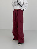 [unisex] 3way pin tuck cargo wide pants