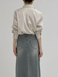 Warm Multi Stripe Loose Fit Shirt