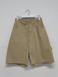 [unisex] Carpenter Cotton Bermuda Wide Pants