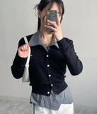 Rie Symbol V-Neck Cardigan