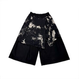 Dyeing Skirt Bermuda Shorts