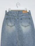 Bay Teen Denim H-Line Long Skirt