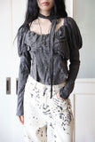 Ruby damage muffler blouse