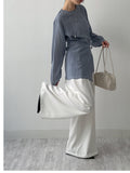 Edin Wrap Loose Fit Blouse