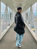 Tenor camo balloon denim pants