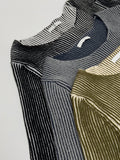 Color Matching Warmer Knit T-shirt