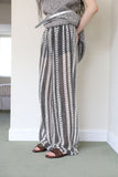 See-through vintage knit pants