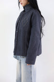 Argyle snap boucle jacket