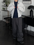 Solid Cotton Banding Cargo Pants