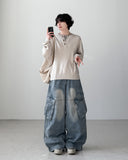 Pin Layered Round Knit