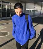 TWO-WAY ANGORA ZIP-UP