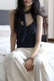 Leopard Velvet Scarf Sleeveless