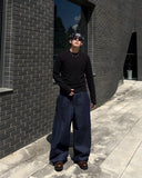 Back Lettering Banding Denim