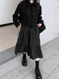 STRING LAYERED FLARE SKIRT