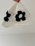 [summer] Floral Knit Bucket Hat