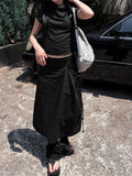 DOUBLE STRAP COTTON SKIRT