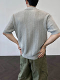 Ethnic Jacquard Knit Short Sleeve Cardigan