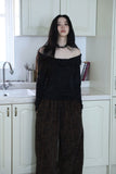 Soft twist off-shoulder knit