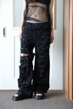 Over Damaged Grunge Pants