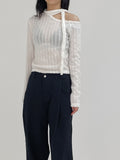 Mir Peach Cotton Wide Pants