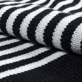 Banker Stripe Half Zip-Up Knit
