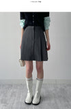 Sol Half Pleated Midi Skirt