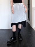 STRING LAYERED SHEER SKIRT