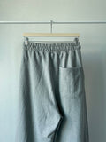 Pleat Wide Sweat Pants